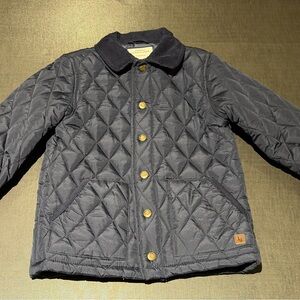 Janie and Jack Navy Quilted Jacket